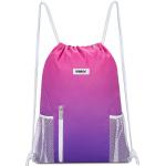 Water Resistant Drawstring Backpack Bag Sport Gym Sackpack With Mesh Pockets