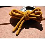Garments 5mm Round Polyester Drawstring Cord Metal And Fabric Ends