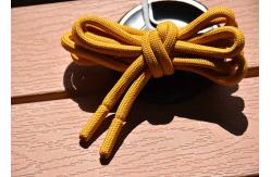 China Garments 5mm Round Polyester Drawstring Cord Metal And Fabric Ends supplier