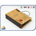 Reusable Nylon Handle Pure Natural Kraft Paper Bags For Apparel