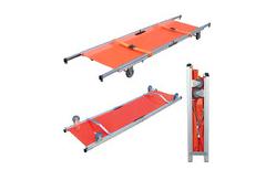 China 4 Wheels Foldable Stretcher Aluminum Alloy Flat Simple Stair Wheeled 350lb supplier