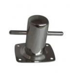 316 Polished Stainless Steel Bollard With Baseplate for sale