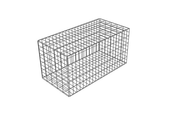 2x1x1m Galvanized 4mm Gabion Welded Wire Retaining Wall