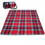 Checkered Portable Beach Mat , Water Repellent Pocket Picnic Blanket for sale