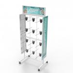 Supermarkets Snack Metal Display Stands Customizable Fast Food Metal Display Rack for sale