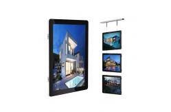 China Custom Hanging A3/A4 Portrait Led Crystal Frame Acrylic Crystal Light Box supplier