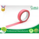Office Labeling Adhesive Stickers Easy Tear Decorative Craft Tape Pink / Purple / Red for sale