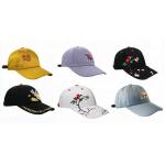 Yellow Girls 6 Panel curved Cap / Custom Embroidered Baseball Caps Plain Pattern