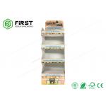 Easy Assembly Retail Corrugated Cardboard Display Floor Potato Chips Display Racks for sale
