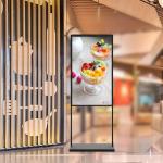 55 Inch Lcd Double Sided Monitor FHD Digital Window Lcd Display for sale