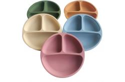 China Divided Multi Compartment Lunch Box Silicone Suction Plates For Babies supplier