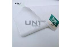 China Brushed Adhesive Woven Cotton Interfacing 100m/Roll Packing supplier