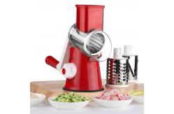 China Kitchen Plastic Rotary Hand Held Vegetable Chopper ABS AS Blue Red supplier