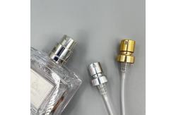 China Gold Perfume Pump Sprayer Nozzle Replacement 15 400 Aluminum 0.09ML With ferrule supplier