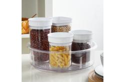 China Plastic Rotating Storage Container Clear Turntable For Cabinet supplier