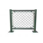 Green black 6 Ft Galvanized Chain Link Fence 2.0mm 2.5mm Cyclone Wire Fence for sale
