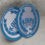 SGS Football Team Badge / Ordinary Plush Monochrome Tatami Flocking Heat Transfer Logo for sale