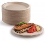 Biodegradable Bagasse Disposable Plates For Birthday Wedding Picnic for sale