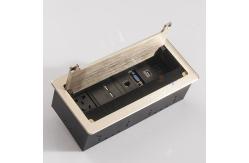 China High Quality Hidden In Desek brush table socket box for computer table supplier