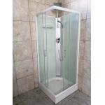 White Background 4mm Glass Square Shower Cabin 80X80cm for sale