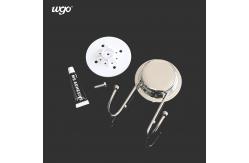 China SS304 WGO Towel Hook Adhesive Bathroom Wall Hangers No Residue supplier