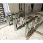 Stainless Steel Triangle Entrance Swing Pedestrian Barrier Gate Machine For Subway Station for sale