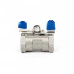 1/2inch SS202 SS304 SS316 Metal Ball Valve Butterfly Handle Female And Female Connection for sale