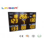 High Brightness Electronic Cricket Scoreboard , Water Proof Cricket Digital Scoreboard for sale