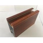 High Simulation Wood Grain Aluminium Profiles Surface Exquisite for sale