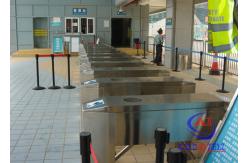 China Ticket management Barcode Reader turnstile entry systems with integrated Touch Screen supplier