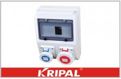 China PC Industrial Outlet Box 16A 32A Power Distribution Box IP67 Waterproof supplier