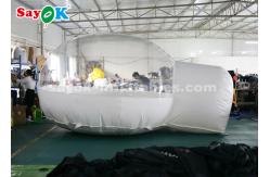 China Dome Inflatable Tent Outside White Inflatable Air Tent Transparent For Camping / Traveling supplier