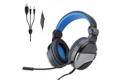 China USB 3.5 Led Gaming Headset Light Up 40MM Speaker With Mic supplier