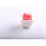 Durable Red Push Button Rocker Switch Self Locking For Kitchen Equipment