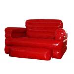 Home Red Pvc Tarpaulin Folded Inflatables Furniture Couch Sofa For Living Room for sale