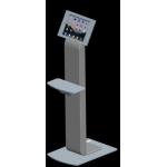 Lockable Security White iPad 2 / 3 Stand Kiosk Enclosure for Advertising for sale