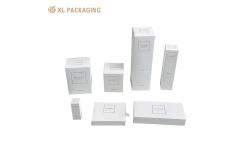 China Kraft Paper Folding Perfume Box White Drawer Fragrance Paper Box Packaging With Handle supplier