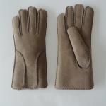 Women Real Fur Shearling Sheepskin Gloves Breatheable Soft For Winter for sale