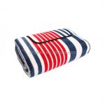 Manufacturer stripe padded beach mat foldable picnic mat flannel sleeping mat