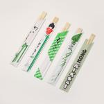 Custom Printed One off Bamboo Chopsticks in Paper Envelope for sale
