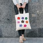 Wipe Clean Zipper Eco Canvas Bags With Cotton Linen for sale