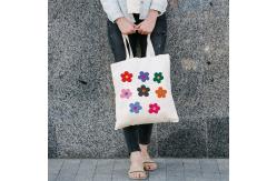 China Wipe Clean Zipper Eco Canvas Bags With Cotton Linen supplier
