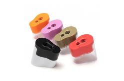China PS Plastic Portable Double Hole Pencil Sharpener With Lid supplier