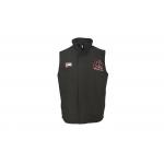 Thermal Black 413g Fleece Jacket Sleeveless With Embroidery for sale