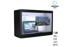 China Customized Transparent Monitor Screen / Floor Standing LCD Transparent Touch Screen supplier