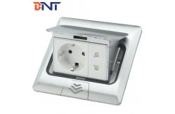 China silver  Stainless steel  material floor pop up socket box supplier