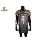 Printed Custom Team Sportswear Plus Size Football Jerseys With Mesh Polyester for sale
