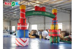 China 5*4m Inflatable Christmas Arch With Gift Box For Garde / Street supplier