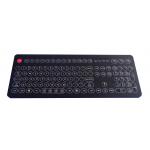 Robust polycarbonate cased washable membrane keyboard with numeric keypad for sale