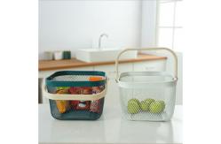 China Multifunctional 24*17cm Wire Mesh Storage Baskets Home Collection supplier